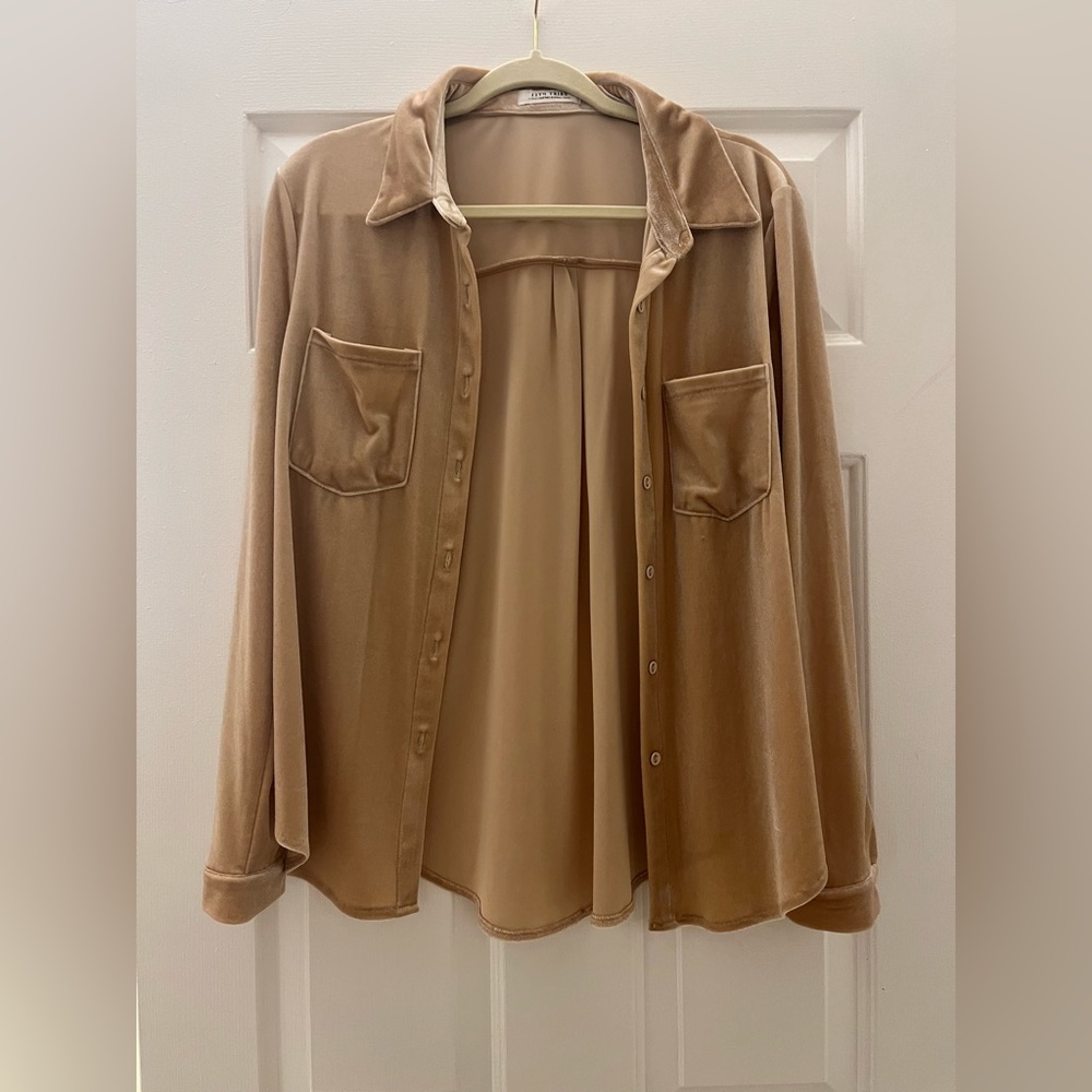 12th Tribe- Somewhere New Velvet Blouse (S)